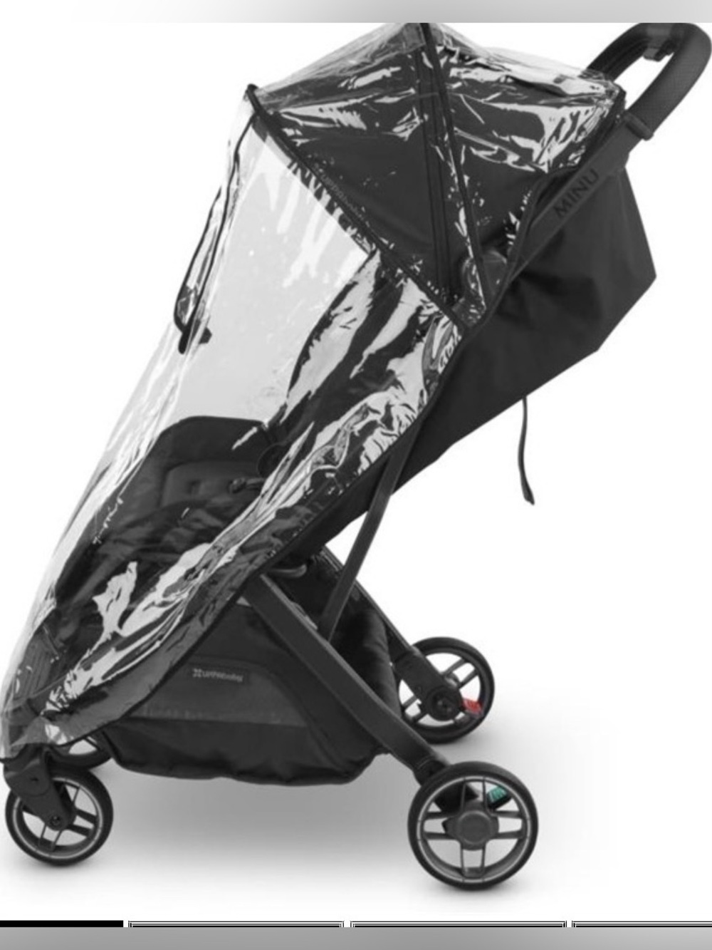Uppababy Clear Rain Cover for Kids Strollers - Black